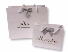 PERSONALISED WHITE GIFT BAG
