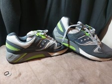 Saucony Grid 9000 Men's Trainers Grey/Green (S70077-24) Size UK 9, EUR 44