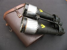 WW2 Barr & Stroud CF41 Military Binoculars With Spray Shields and Original Case.