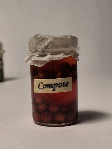 Miniature food jar compote - food,