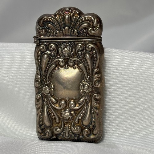 Antique sterling silver match - antique,