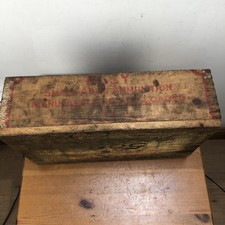 Original Vintage Wooden Cartridge Ammo Box  Eley