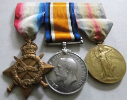 Ww1 1914 star trio - ww1,