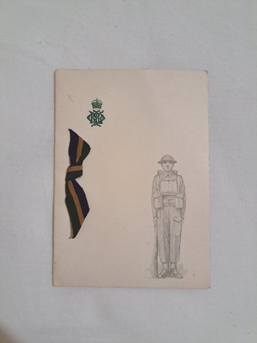 Vintage ww1 christmas card - christmas,