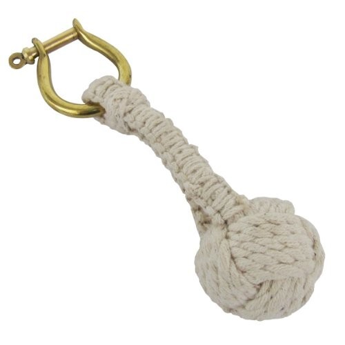 Monkey fist keychain white - fist,