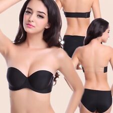 Invisible Clear Back Straps Plus Size Bras Women Multiway Strapless Push Up Bra