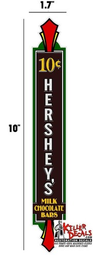 10 cent vertical hershey - -,