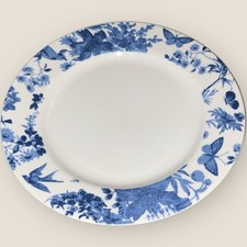 Denby Monsoon Blue Bird Floral Salad Dessert Plate 8.5” Blue Unused New w/o Tags