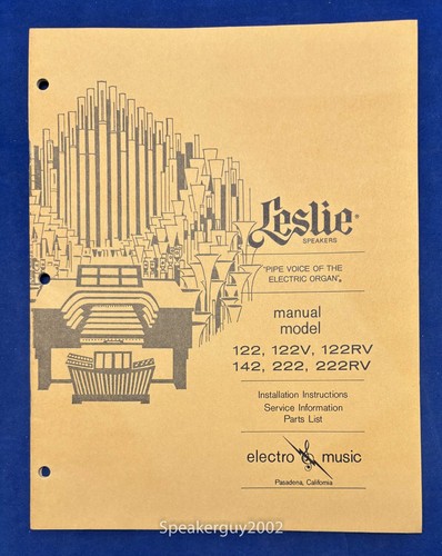 Original leslie speaker model - leslie,