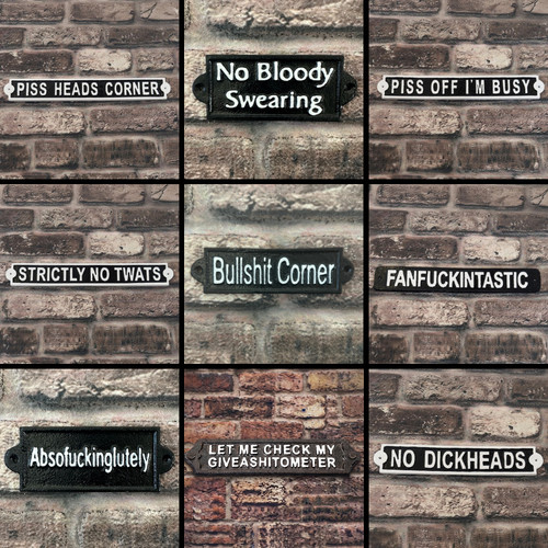 Funny swear word cast - cast, iron