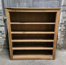 Antique 19th Century Large Victorian Pine Bookcase