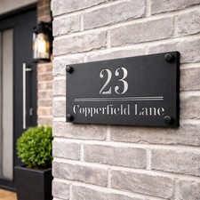 House Number Personalised Door