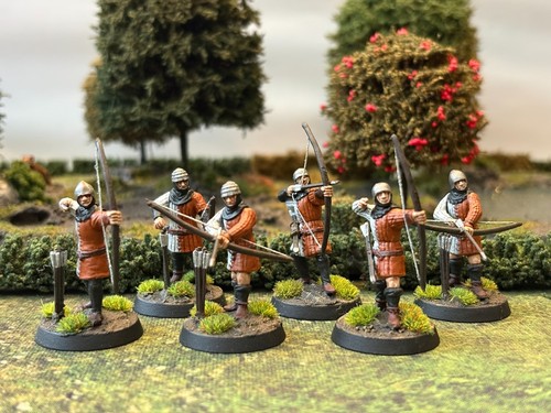 Painted archers with war - painted,