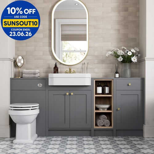 1820mm vanity unit - 1820mm, back