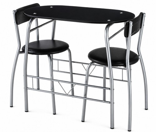 Modern sturdy black tempered - black,