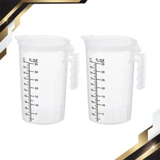 2 x Graduated Beaker 1000ml PP