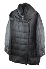 Zara Outerwear Womans Black Padded long Puffer Jacket Size S ZIp Up