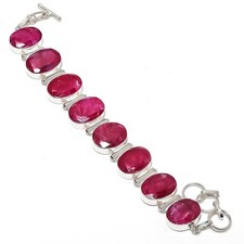Faceted Kashmir Rubi Gemstone