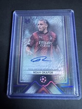 Noah Okafor Auto 2023/24 Topps Museum Champions League AC Milan 21/99