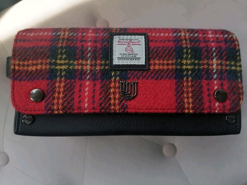 Harris tweed red tartan - tweed,