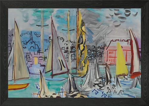 Raoul dufy harbor scene with - raoul,