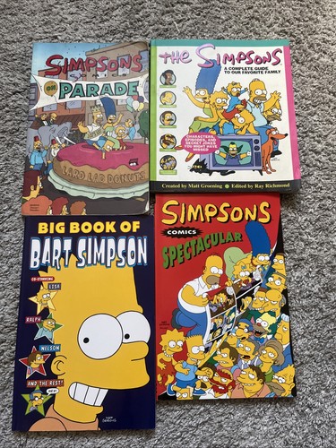 The simpsons book and comic - and,