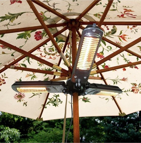 Electic parasol patio - parasol, heater