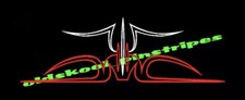 Pinstripe pinstriping custom hot rod motorcycle chopper tank fender vinyl decal