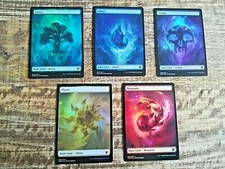 Land FOIL Theros Beyond Death - Forest Island Mountain Plain Swamp MTG Full Art