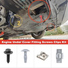 for Peugeot 208 2008 Car Under Engine Cover UNDERTRAY Fitting Kit Body Bolts Scr