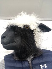 Woolly Sheep Head Mask Latex