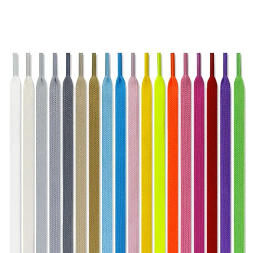 Flat cotton sneaker shoelaces - cotton,