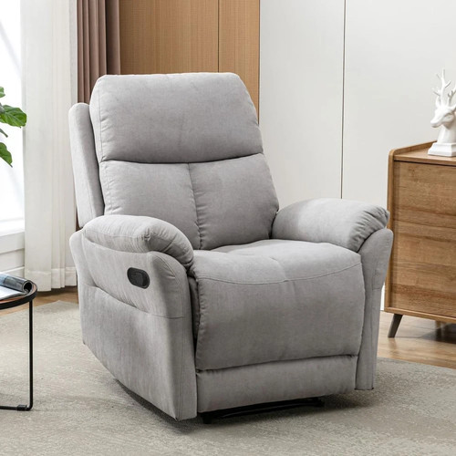 Recliner armchair grey manual - armchair,