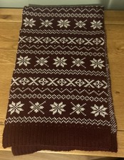 Next Mens Burgundy Red Scarf