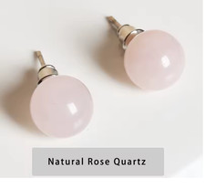 Natural Stone Stud Earrings