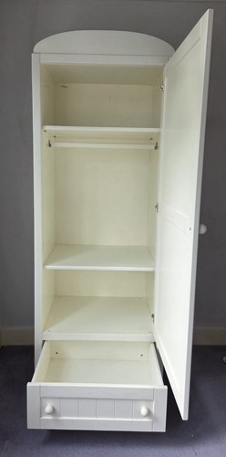 White children wardrobe with - children's,