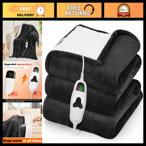 Electric heated blanket throw - blanket,