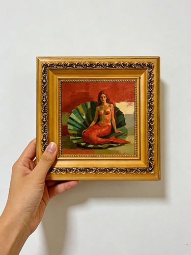 Mermaid giant shell oil - mermaid,