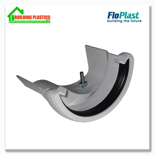 Plastic half round gutter - plastic,