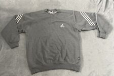 Vintage Adidas Jumper Sweatshirt 90s Grey Size XL