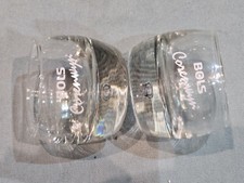 Rare Set Of 2 Bols Corenwyn Branded Rounded Liqueur Spirit Shot Glasses GC