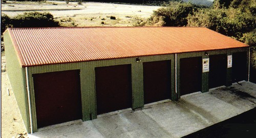 Steel insulated car garage - 6-car,
