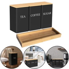 3 X Bread Bin Tea Coffee Sugar
