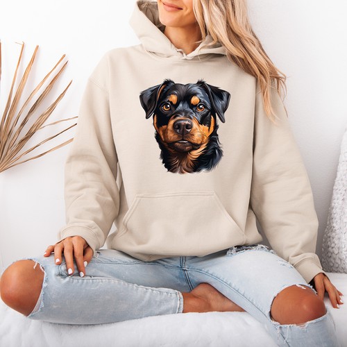 Rottweiler dog portrait - rottweiler,