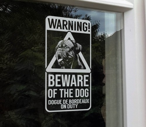 Warning beware the dog - beware, of