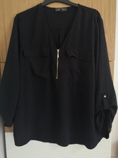 Ladies Size 20 Black Blouse From Primark.