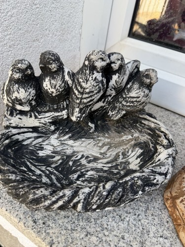 Birdbath concrete cast - birdbath,