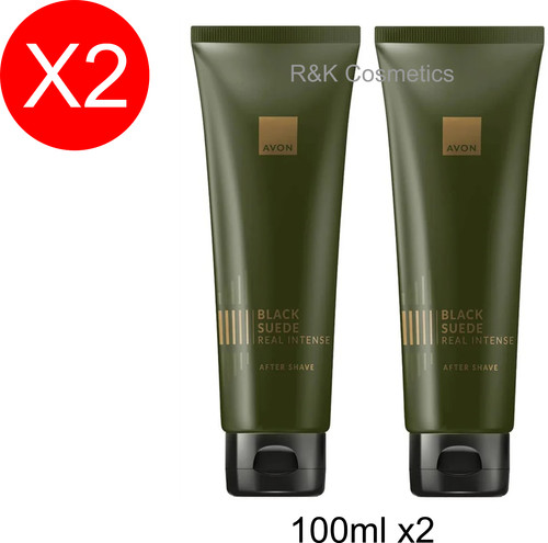 Avon black suede real - x2,