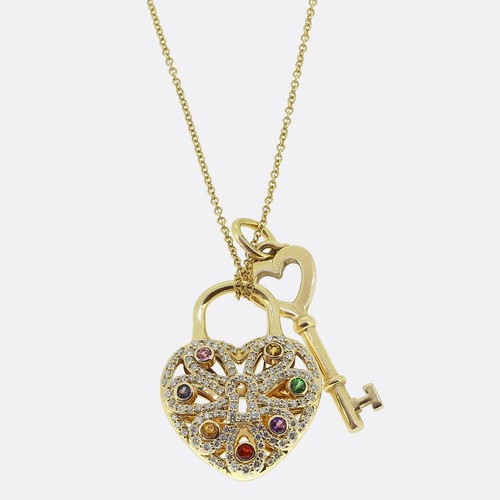 Tiffany multi gem lock - &, co.