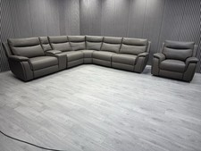 SCS MAVERICK EXPRESS CORNER SOFA + CHAIR ELECTRIC RECLINER FABRIC RRP £3700